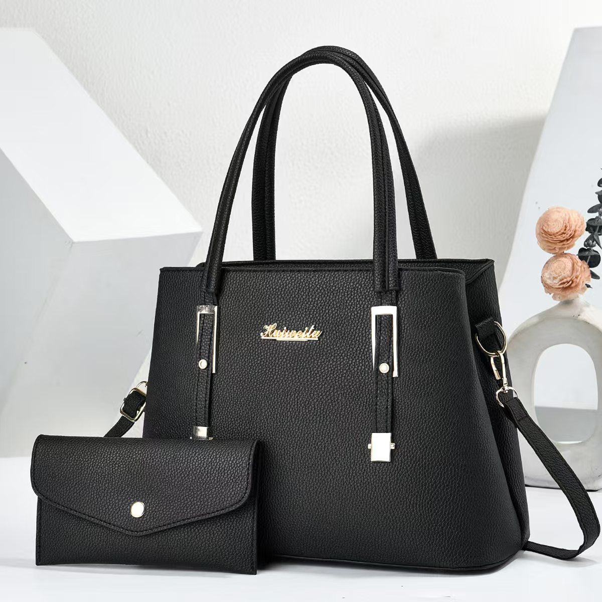 New Arrival Women PU Leather Top Handle Satchel Handbag, Large Capacity Multi-Pocket Crossbody Shoulder Purse, Elegant Ladies Work Tote Bag, 7 Colors