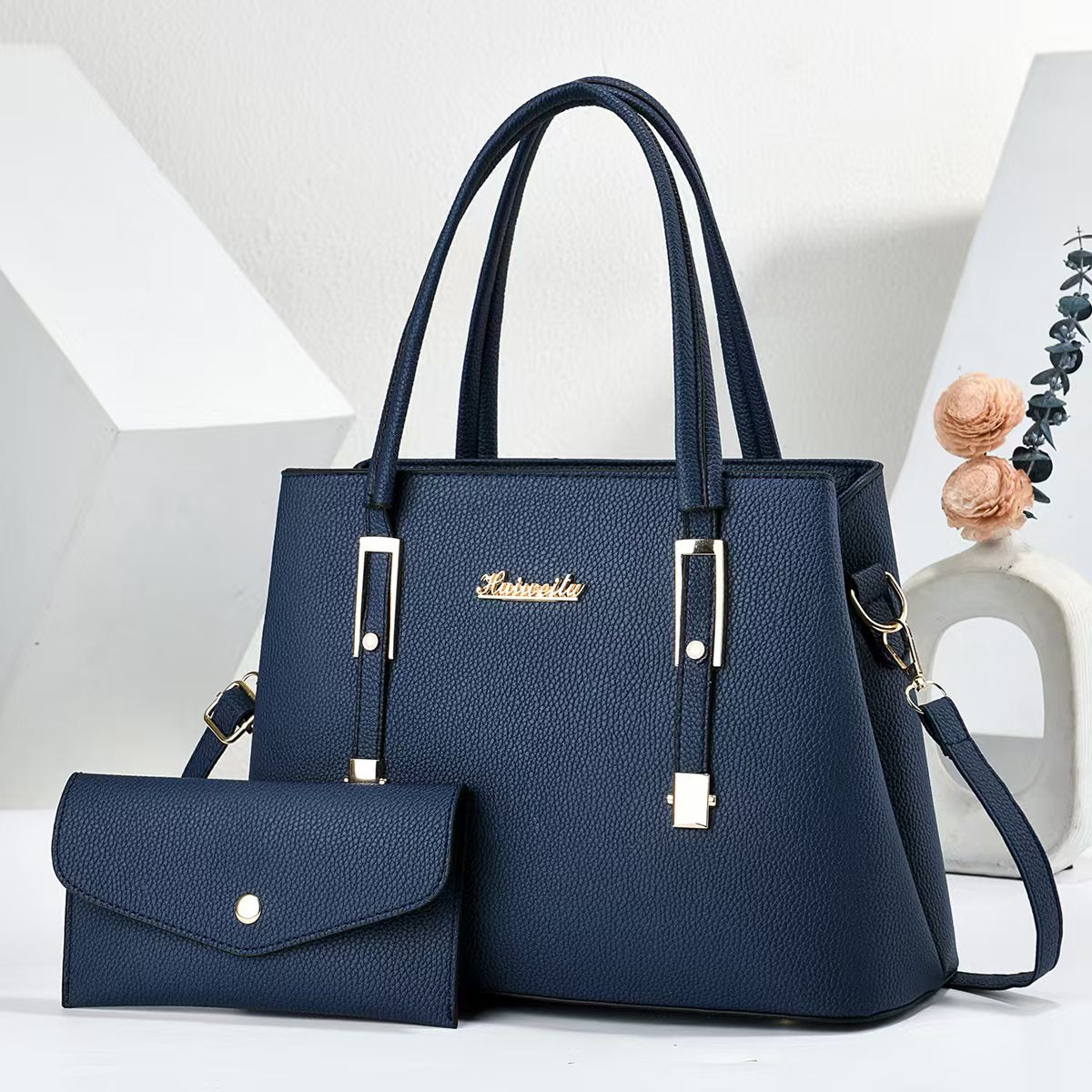 New Arrival Women PU Leather Top Handle Satchel Handbag, Large Capacity Multi-Pocket Crossbody Shoulder Purse, Elegant Ladies Work Tote Bag, 7 Colors