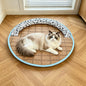 Round Pet Cooling Mat for Cats and Dogs, Summer Use