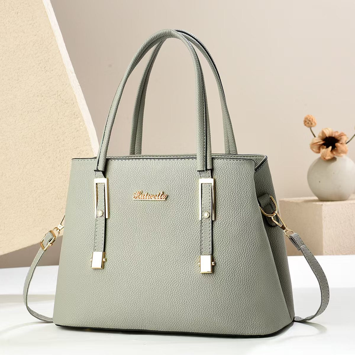 New Arrival Women PU Leather Top Handle Satchel Handbag, Large Capacity Multi-Pocket Crossbody Shoulder Purse, Elegant Ladies Work Tote Bag, 7 Colors