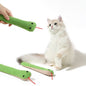 Green simulated snake cat toy, grinding teeth, chewing, interactive, boredom-relieving pillow