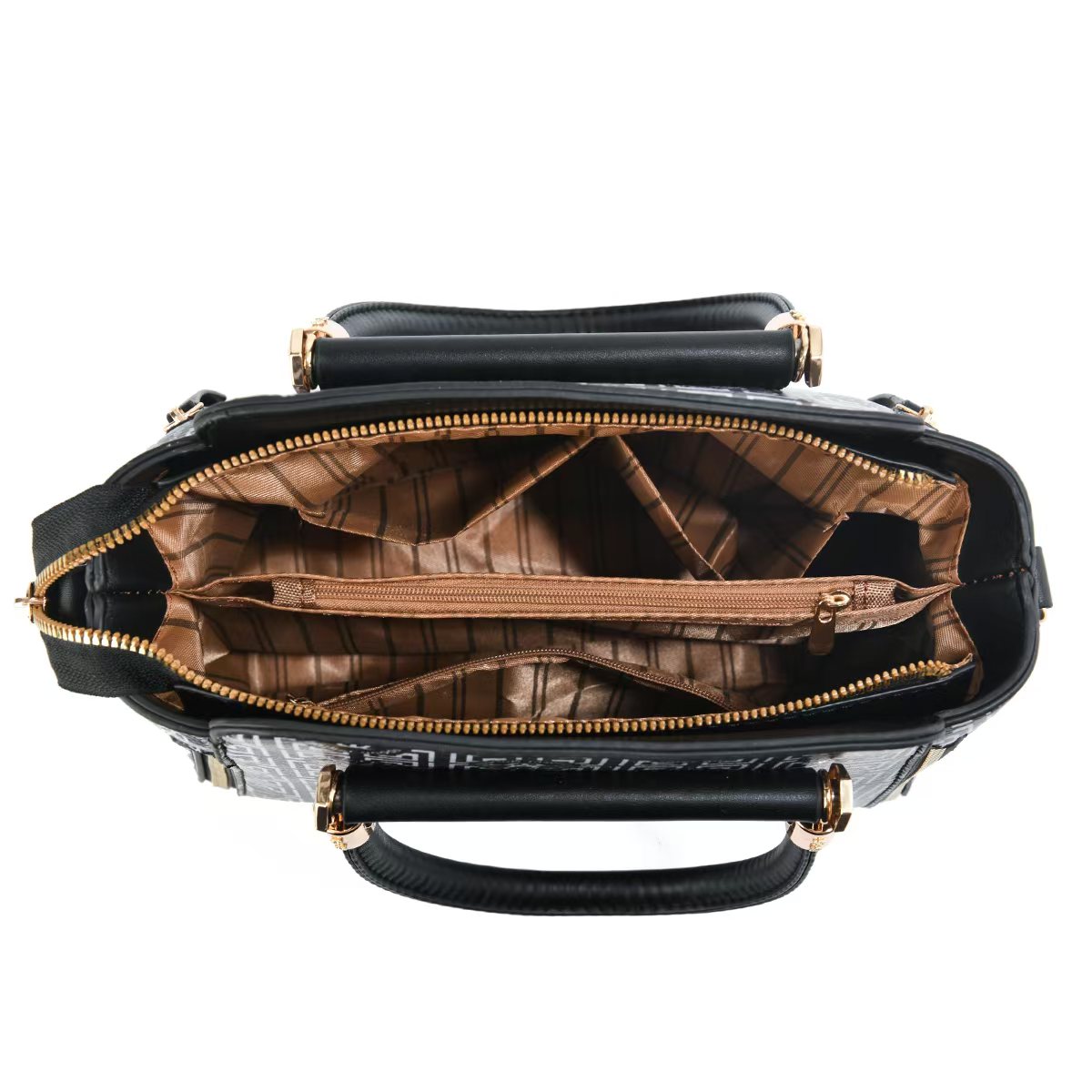 Elegant Retro Monogram Print PU Leather Handbag for Women, Top Handle Satchel with Removable Shoulder Strap, Ideal Gift