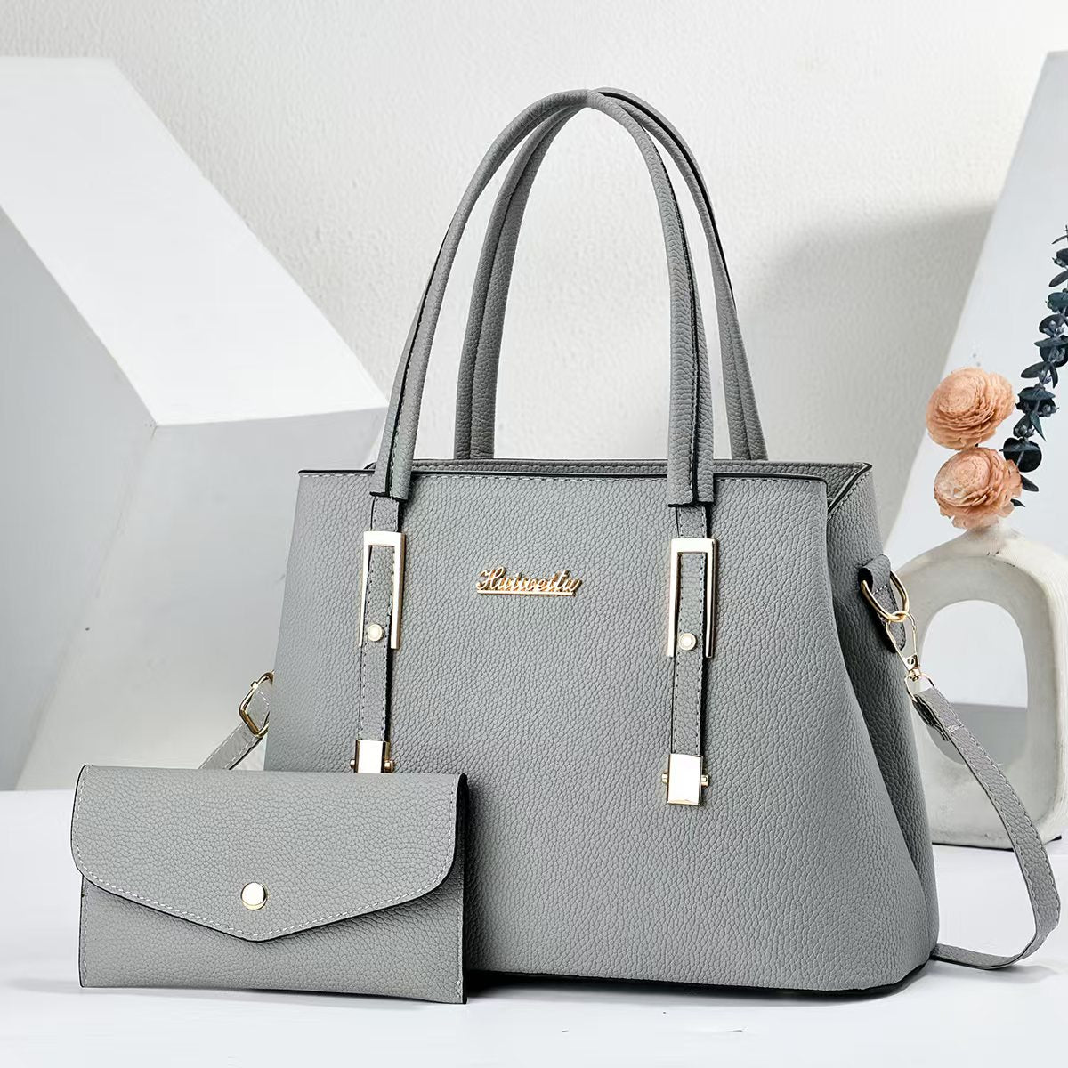 New Arrival Women PU Leather Top Handle Satchel Handbag, Large Capacity Multi-Pocket Crossbody Shoulder Purse, Elegant Ladies Work Tote Bag, 7 Colors