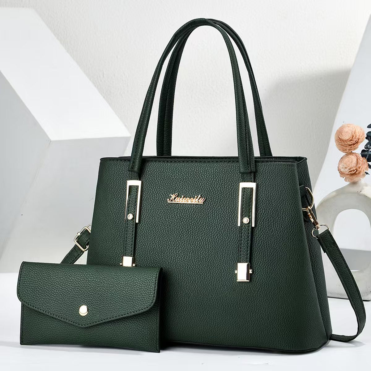 New Arrival Women PU Leather Top Handle Satchel Handbag, Large Capacity Multi-Pocket Crossbody Shoulder Purse, Elegant Ladies Work Tote Bag, 7 Colors